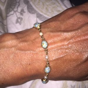 Pretty beaded bracelet 12k GF